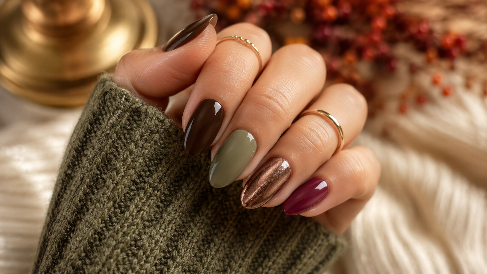 September Mix-and-Match Fall Manicure September Nail Ideas 2026